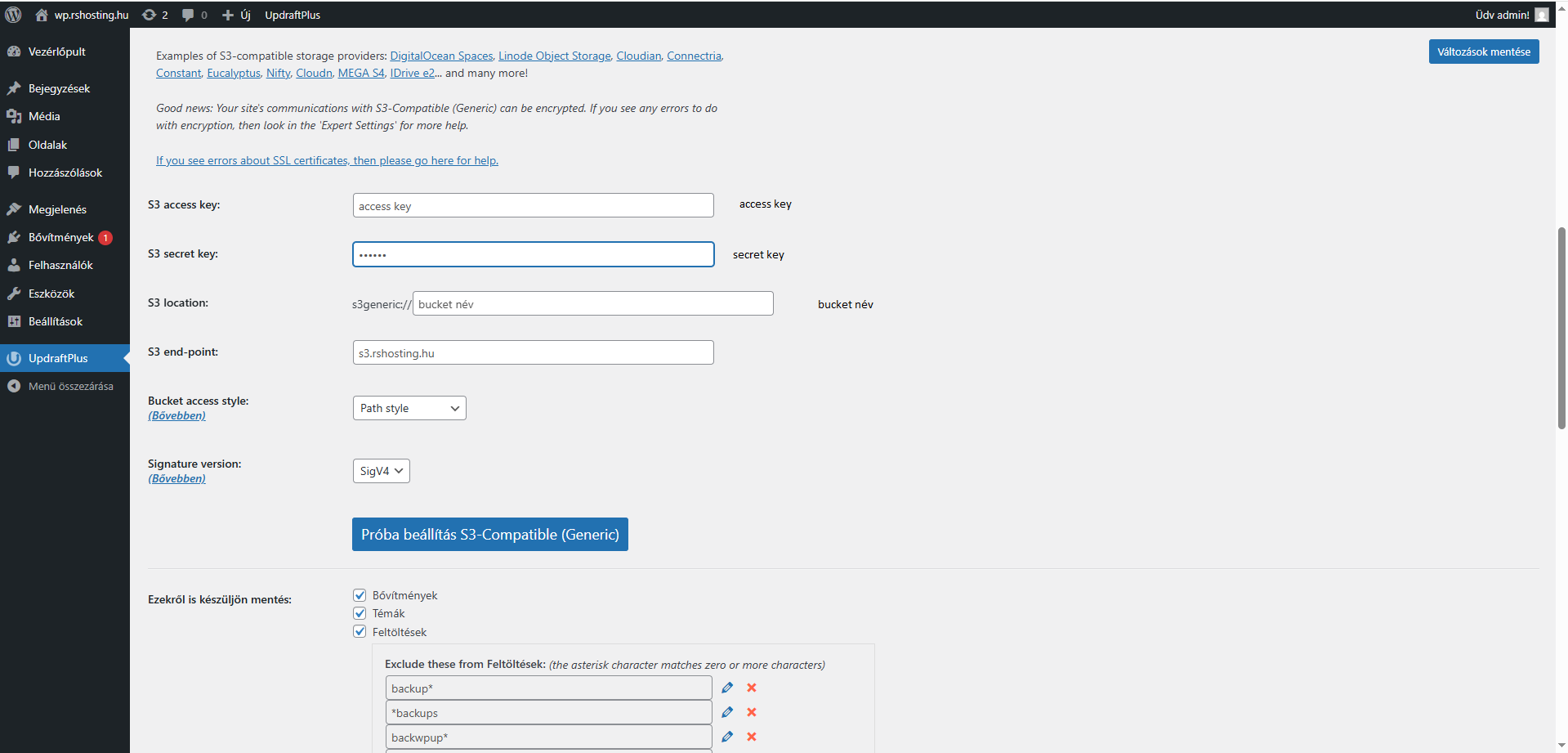 Hogyan mentsd le egyszerűen a WordPress-t S3 backupba?
